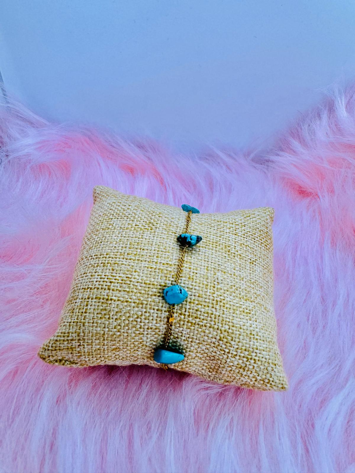 Bracelets en Acier Inoxydable et Perles Naturelles