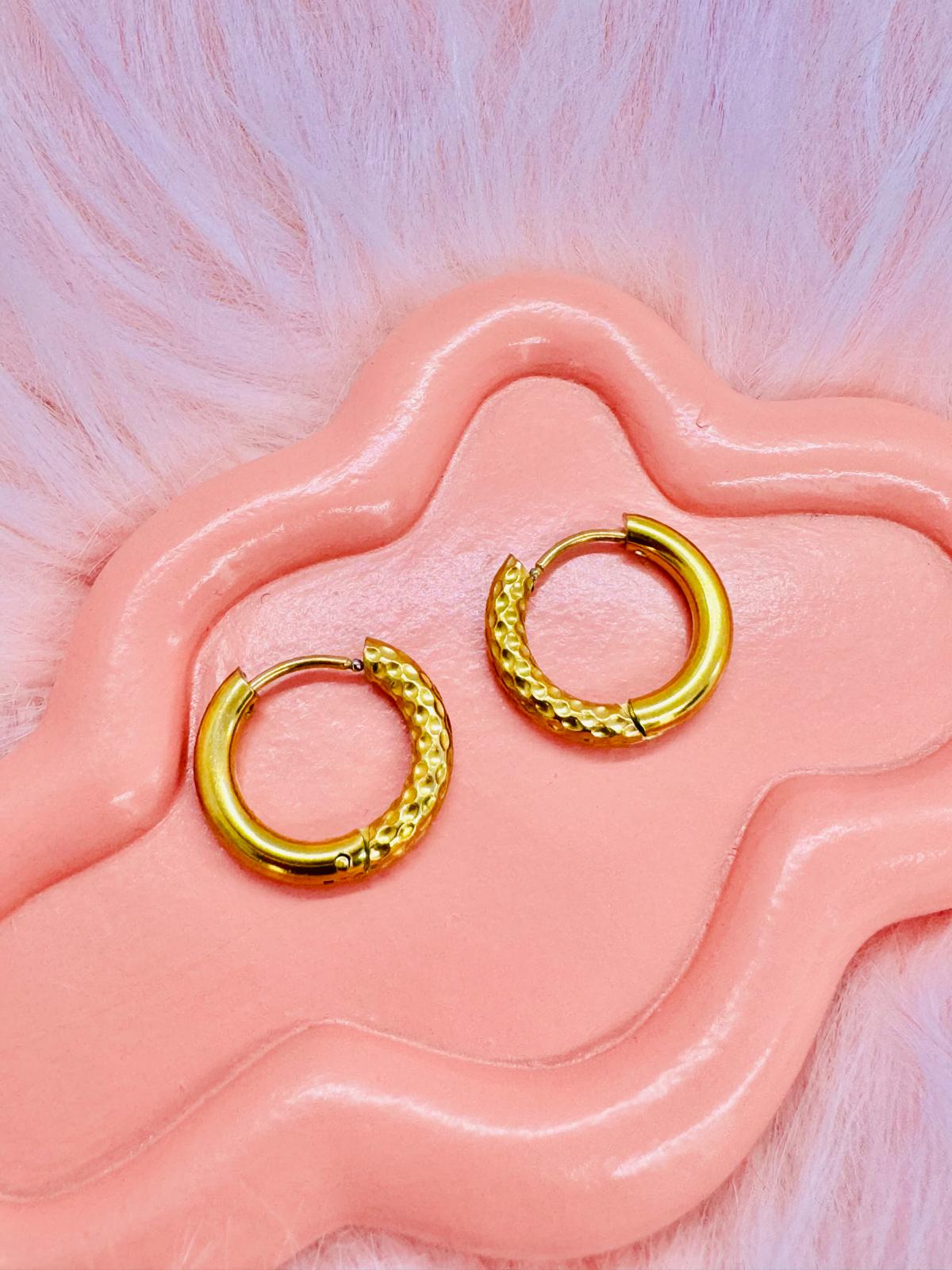 Boucles d'Oreilles Créoles Réversibles en Acier Inoxydable