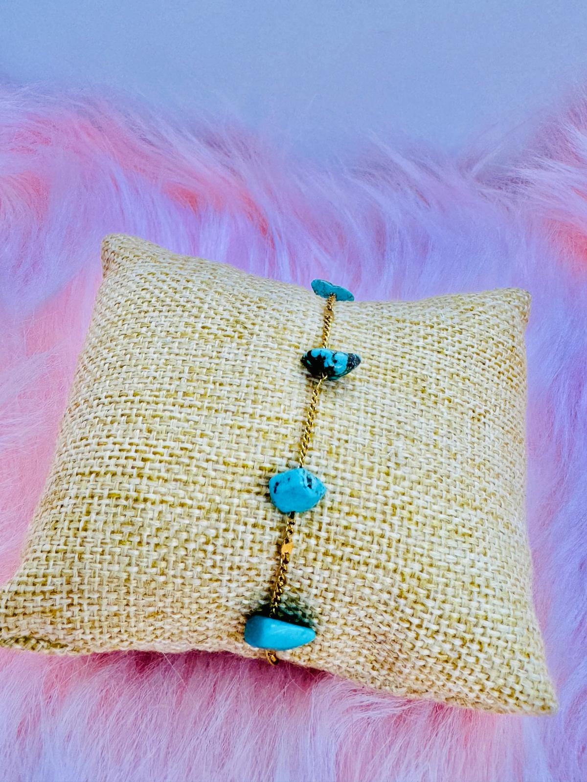 Bracelets en Acier Inoxydable et Perles Naturelles